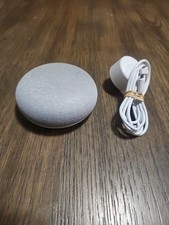 Google Home Mini Smart Assistant - Heather Grey - With Power Cord
