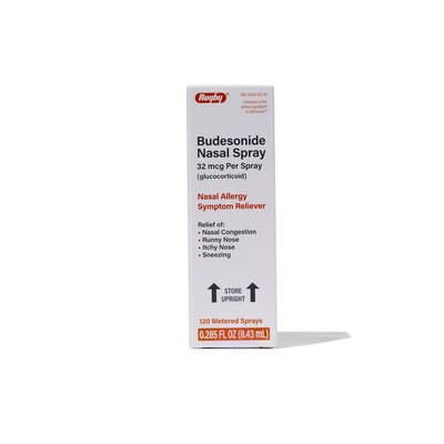 Rugby Budesonide Nasal Allergy Spray 0.28 Fl Oz Relieves Congestion Sneezing