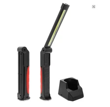 Wireless Charging Handheld Flashlight 180° Foldable Work Light 2-Mode