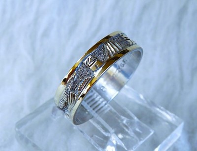 Navajo eternity Storyteller Band Ring sterling / 12K G.F.