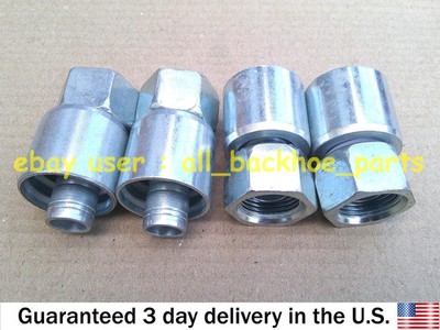 JCB BACKHOE - 1/2'' BSP FEMALE STRAIGHT END FITTING WITH O RING, PACK OF 4 PCS
