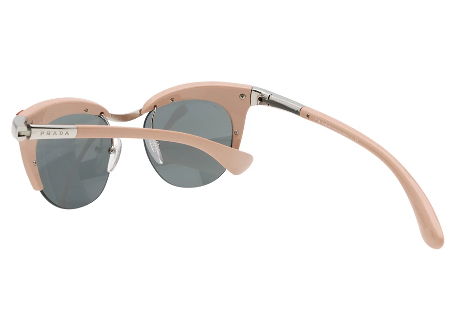 Очки солнцезащитные PRADA R2617 SPR610 розовые/серебристые зеркальные Dixie Cat Eye 49 мм - Изображение 3 из 4