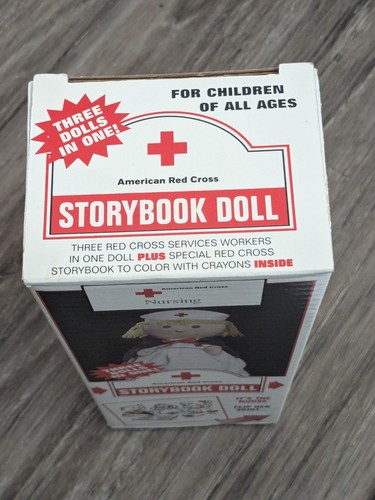 Vintage Doll American Red Cross 3 Dolls In One Storybook Doll & Colorbook - Picture 12 of 19
