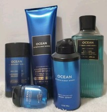 5 Pcs Set Bath  Body Works Ocean Men's Collection Cream Spray Wash  Hand Soap