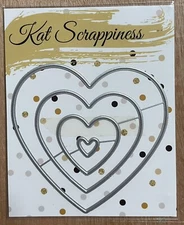 Kat Scrappiness LAYERING NESTED HEART CRAFT DIES