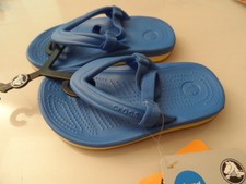 CROCS retro flip flop kids  varsity blue /burst c6/7 Kinderschuhe neu