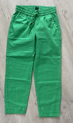 J.Crew Hose Gr 00P (kurz) Neu Leinen Baumwolle