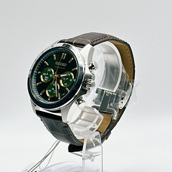 SEIKO SBTR017 Seiko Selection Cronógrafo Hombre Reloj Verde Cuarzo 41mm Japón 4
