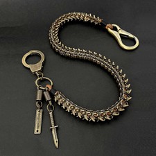 Vintage Punk Rock Biker Jeans Pants Chain Studs Keel Key Chain Wallet Chain Mens