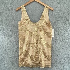 Tobi Dress Womens Small All That Glitters Gold Sequins Scoop Neck Mini Party NWT