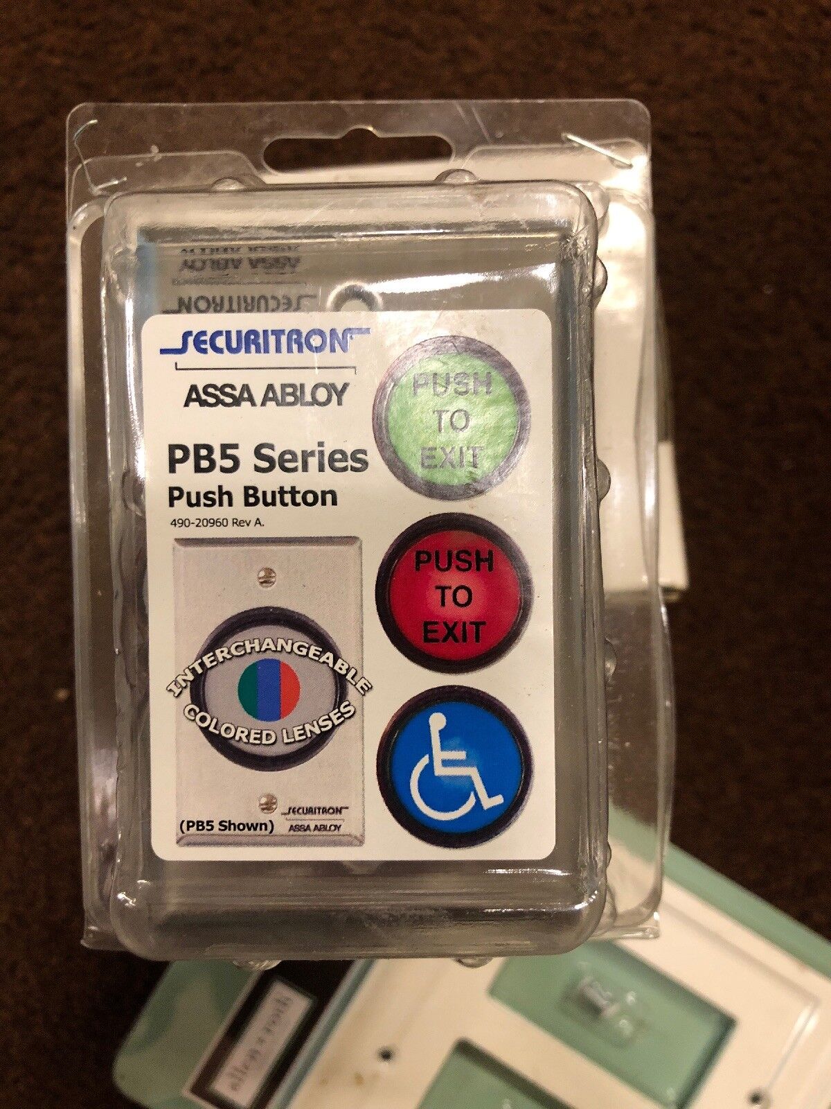 Securitron PB5E Push Button 2 Inch Round