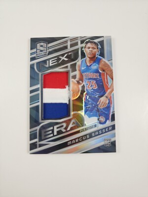 2023-24 Spectra Marcus Sasser Next Era Silver Prizm Rookie Patch RC #029/149