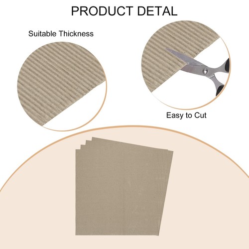 Corrugated Cardboard Paper Sheets Corrugated Paper Cardboard Inserts for Craf... - Picture 3 of 7