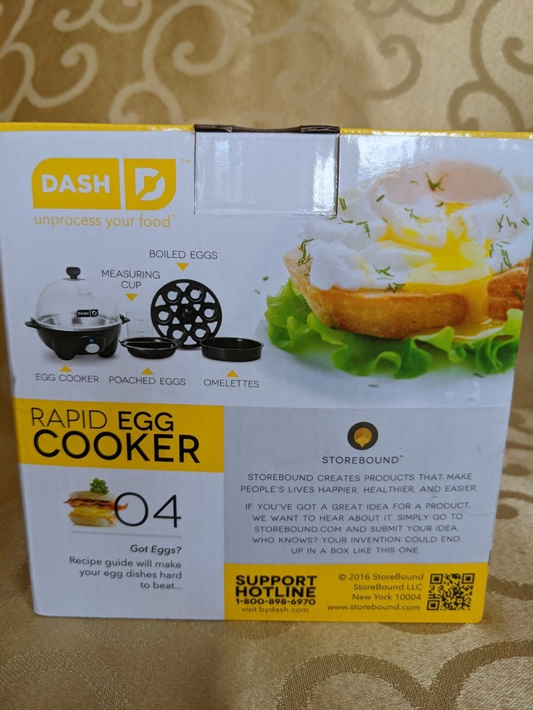 Dash Rapid 6 Egg Cooker for Efficiently Cooking 6 Eggs Simultaneously
