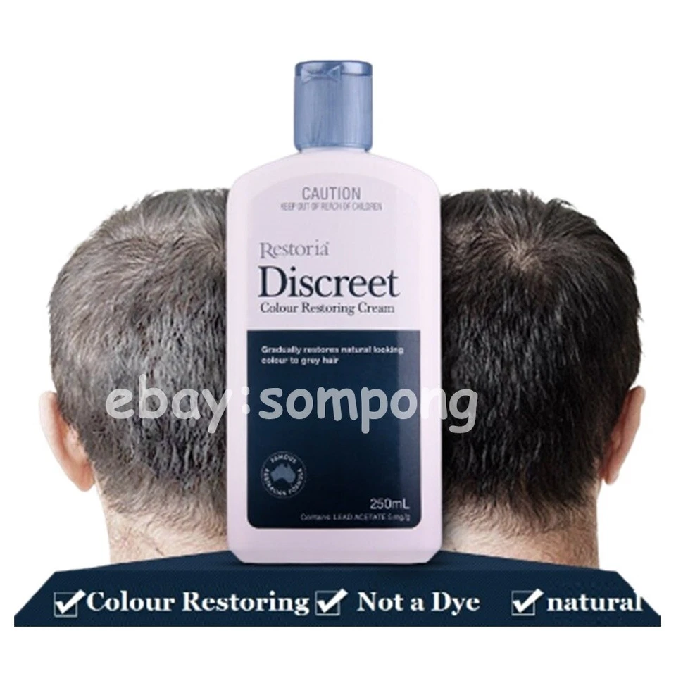 Restoria Discreet Hair Color Restoring Cream Gray hair to black 250 ml Unisex . - Image 2 of 4