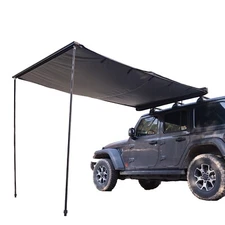 Naturnest 6.5x9.8ft Car Side Awning SUV Truck Rooftop Tent Shade Outdoor Camping