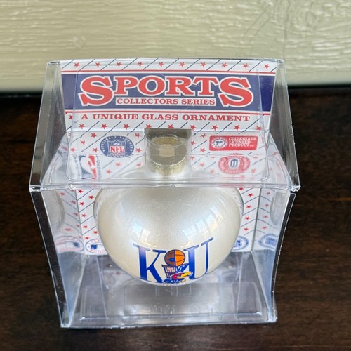 Vintage KU 100 Years of University of Kansas Basketball Ornament 1998 in Package - Picture 4 of 10