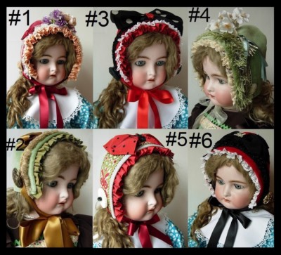 Chapeau Pour Poupée Ancienne - Style Jumeau, SFBJ, Kestner, Halbig - Neuf