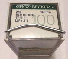 Needle Industrial Groz-Beckert 251-140/5 1/2 LW x 3T,1715F,blind stitch