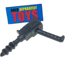 Vtg TMNT Bebop GUN shell drill Teenage Mutant Ninja Turtle gray weapon accessory