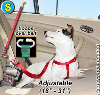 Seat Belt Tether for your pet/dog in the car - Small - PTST58 - Blue