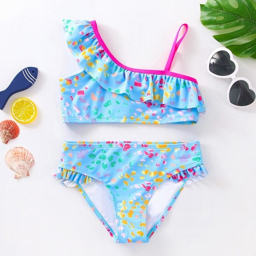 Girls Black Tassel Tankini Swimsuits Summer Beachwear Children Bathing Suits - Picture 4 of 42