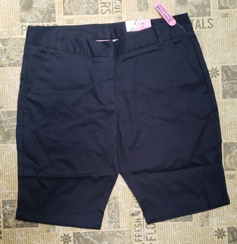 *NEW* IZOD Junior's Uniform Skinny Bermuda Stretch Twill Shorts Size 7 - Picture 6 of 8