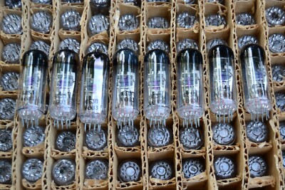 4 x 6E3P Röhren TUBES NEU NEW NOS tested (EM84) SAME DATE