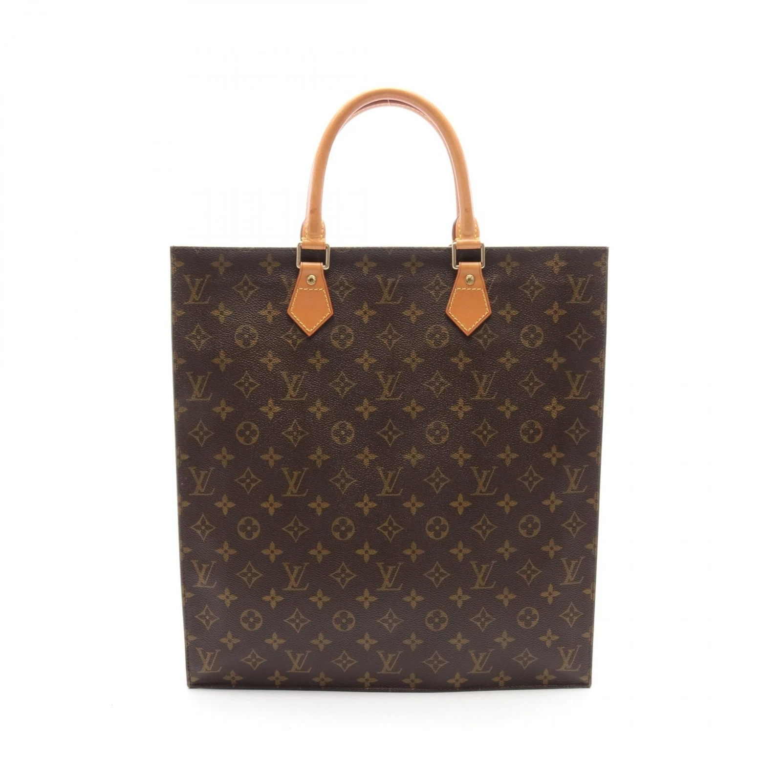 LOUIS VUITTON（LV） Borsa a mano LOUIS VUITTON Sac plat tote bag M51140 monogramma tela marrone usata LV
