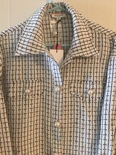 Andree By Unit Women  s Blazer Jacket Sz M Career Pockets Unlined Shiny Thread