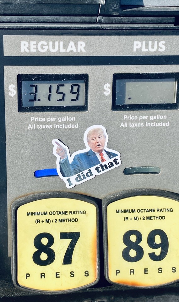 Donald Trump I DID THAT Stickers Decals Car Gas Pump Stickers 2 ...