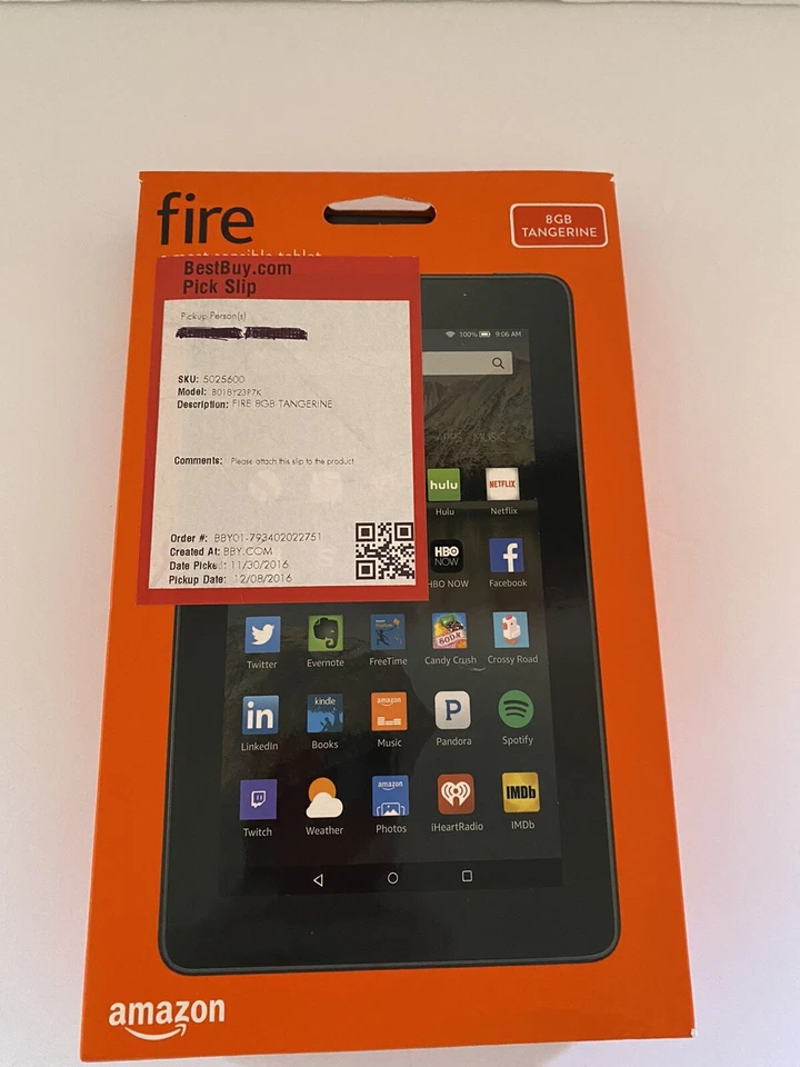 Amazon Fire 7” Tablet (5th Gen.) 8 GB Quad Core Front Rear Cam Micro SD Slot - Image 3 of 4