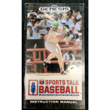 Sports Talk Baseball (Sega Genesis) Manual Only(NO Game/Cover Art/Case) -No Trac