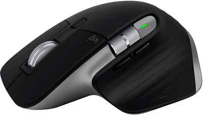 Logitech - MX Master 3S for Mac Bluetooth Laser Mouse with Ultrafast Scrollin...