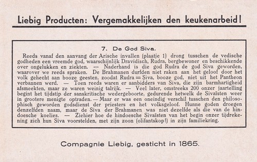Liebig 6 cards V/G: S1400b History of India 7-12 (German) (1939) - Picture 10 of 14