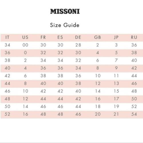 Abito tubino donna Missoni Chevron in maglia all'uncinetto a spina di pesce taglia 46 USA 10 - Foto 10 di 10