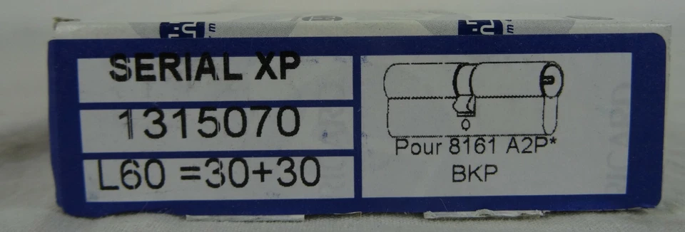 Cylindre de sureté Serial XP 30 x 30 Bricard fourni avec 4 Clés - Réf : 1315070 - Photo 2/3