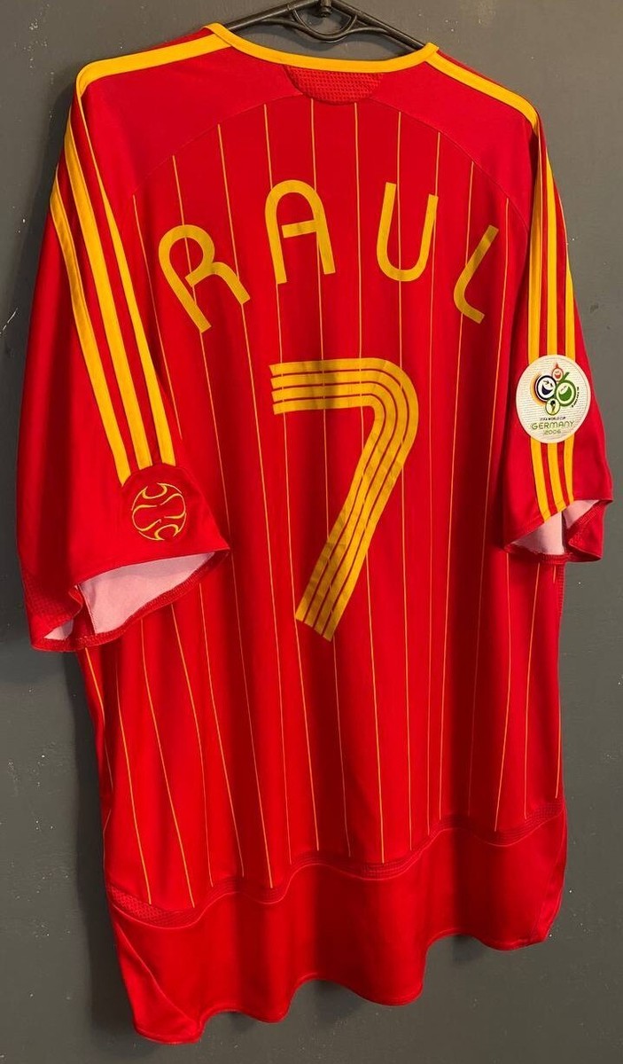 スペイン代表 RAÚL 7番シャツ MEN'S SPAIN RAUL #7 2006/2007 FOOTBALL SOCCER SHIRT JERSEY