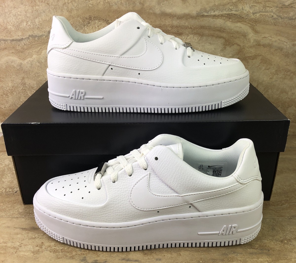 Nike Air Force 1 Sage Low Triple White Women's Shoes Multi Nike Air Force 1 Sage Low Triple White Women's Shoes Multi