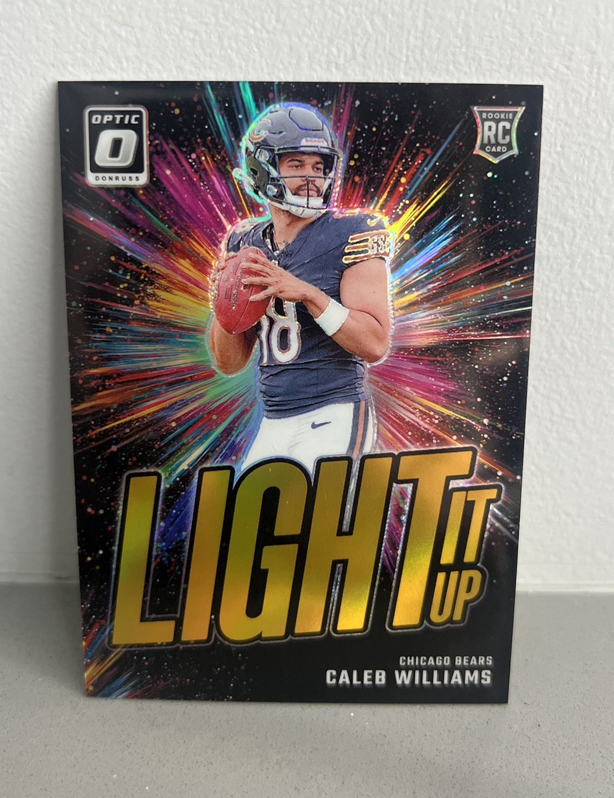 2024 Donruss Optic Prizm  #1 Caleb Williams Light It Up Gold #/10 🔥🔥