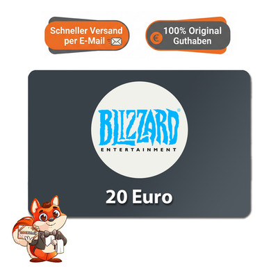 Blizzard Battle.net 20  Euro Guthaben Code Gift Geschenk Gutscheincode E-Mail