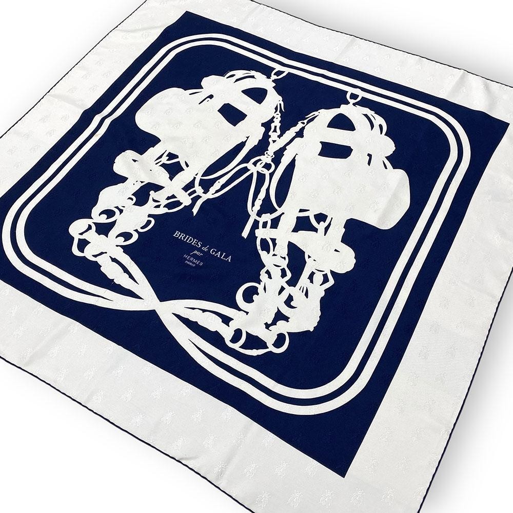Color HERMES Carre 90 BRIDES de GALA Silk Scarf #PF8KPX