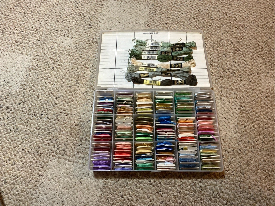 Carded vintage embroidery thread | dmc and others | 125 plus skeins | rainbow - Image 2 of 4