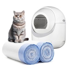 40 Count Extra Large Cat Litter Box Liners, 1 Pack of 40 , Blue