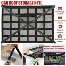 Heavy Duty Roof Storage Net Car Ceiling Organiser  Van Mesh Pocket 90 X 65cm