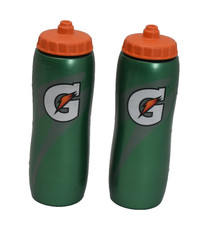 Gatorade 32 oz Contour Squeeze Sport Water Bottle Workout Fitness 2 Pack
