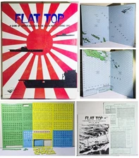 Flat Top Carrier Battles in the South Pacific Battleline Board Game COMPLETE 