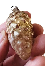 Vtg Pinecone glass christmas tree ornament rare feather tree