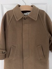 Distinctive Of England Kids 4 Wool Blend Jacket Trench Vintage Camel Classic