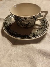  Tasse et Sous tasse à café VILLEROY & BOCH décor de chasse modèle Artémis